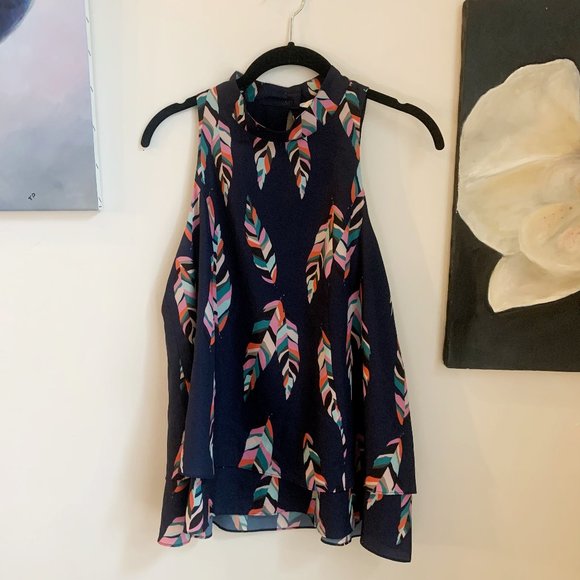 Allie Tank, Custom Feather Print - Picture 2 of 8